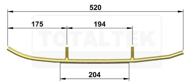 Totaltek Racing Styreskinne Lynx/Ski-Doo/BRP ADJ/CTRL