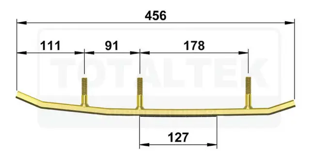 Totaltek Utility Styreskinne Lynx snøscooter og Blade SLP ski