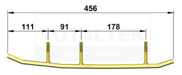 Totaltek Styreskinne - Lynx & SLP Selges Parvis, Zero - Uten Koromant 