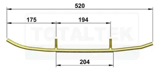 Totaltek Styreskinne - Lynx Rave 440 &#39;05 Selges Parvis, Koromant, Racing