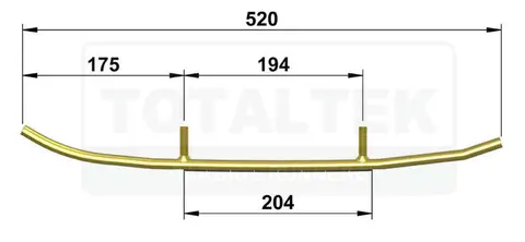 Totaltek Styreskinne - Lynx Rave 440 '05 Selges Parvis, Koromant, Racing
