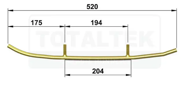 Totaltek Styreskinne - Lynx Rave 440 '05 Selges Parvis, Koromant, Racing 