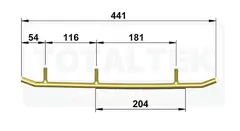 Totaltek Styreskinne - Polaris Selges Parvis, Koromant, Racing