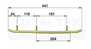 Totaltek Styreskinne - Polaris Selges Parvis, Koromant, Racing