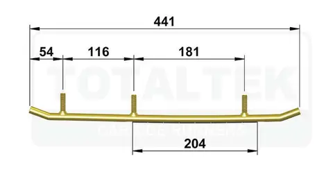 Totaltek Styreskinne - Polaris Selges Parvis, Koromant, Racing