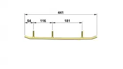 Totaltek Styreskinne - Polaris Selges Parvis, Zero - Uten Koromant