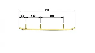 Totaltek Styreskinne - Polaris Selges Parvis, Zero - Uten Koromant