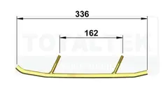 Totaltek Styreskinne - Lynx og Ski-Doo Selges Parvis, Zero - Uten Koromant