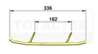 Totaltek Styreskinne - Lynx og Ski-Doo Selges Parvis, Zero - Uten Koromant