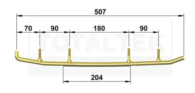 Totaltek Styreskinne - Yamaha Selges Parvis, Koromant, Racing 