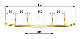 Totaltek Styreskinne - Yamaha Selges Parvis, Koromant, Racing