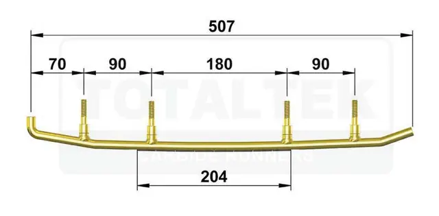 Totaltek Styreskinne - Yamaha Selges Parvis, Koromant, Racing 
