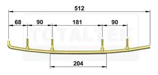 Totaltek Styreskinne - Yamaha Selges Parvis, Koromant, Racing