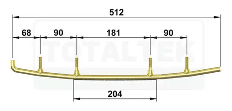 Totaltek Styreskinne - Yamaha Selges Parvis, Koromant, Racing