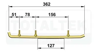 Totaltek Styreskinne - Yamaha Selges Parvis, Koromant, Utility