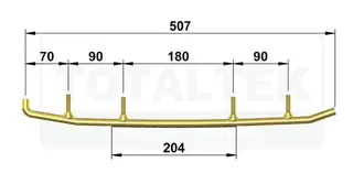 Totaltek Styreskinne - Yamaha Selges Parvis, Koromant, Racing