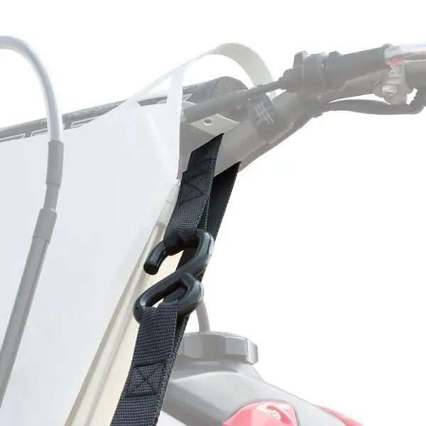 UNIT Kamlås-Stropper, Sort Vinyldekte kroker, U-Sløyfe 