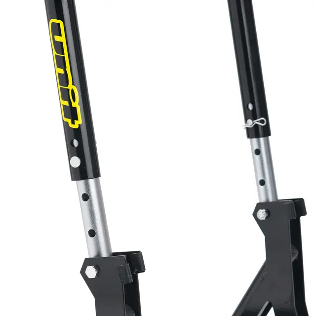 UNIT Depotstøtte Front, Gatesykkel>200kg B2510 Depotstøtte Front, Sort stål 