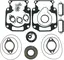 Pakningssett - Arctic Cat 650 Motorer 88-90