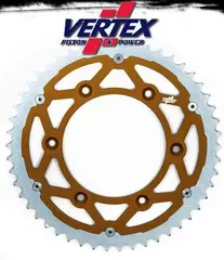 Vertex Bakdrev Duo - KTM/Hus/HQ+, 50t Bi-metall, Oransje, 520, EXC/SX/FE/FC++