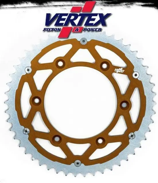 Vertex Bakdrev Duo - KTM/Hus/HQ+, 50t Bi-metall, Oransje, 520, EXC/SX/FE/FC++ 