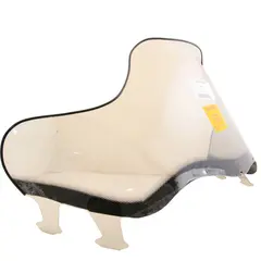 Vindrute Polaris Flared Lav Grafikk/Sot Vindrute med innebygget &quot;handguards&quot;