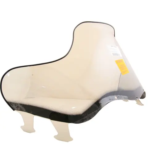 Vindrute Polaris Flared Lav Grafikk/Sot Vindrute med innebygget "handguards"