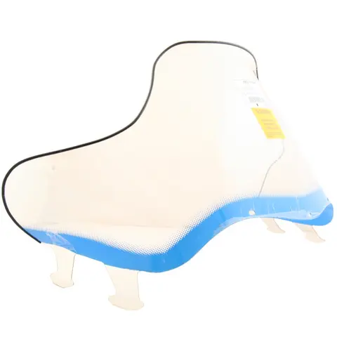 Vindrute Polaris Flared Lav Grafikk/Blå Vindrute med innebygget "handguards"