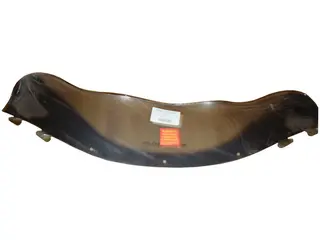 Vindrute Polaris Flared Lav Grafikk/Sot Vindrute med innebygget &quot;handguards&quot;