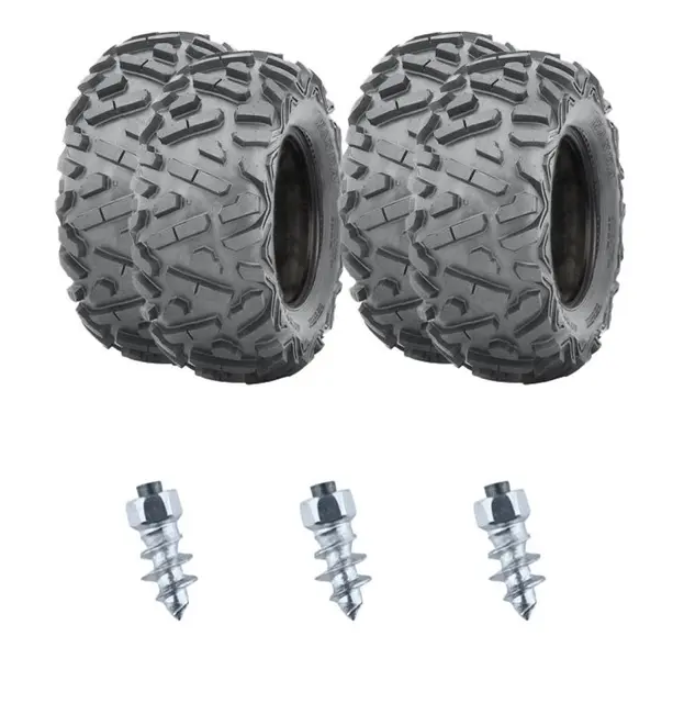 Piggdekk-pakke 4x4 - Wanda WP350 + ST15 25 x 8/10-12, E4 Veigodkjent 