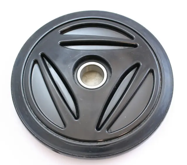 Boggiehjul Bombardier - 135mm, Sort 25mm aksling, leveres med lager 