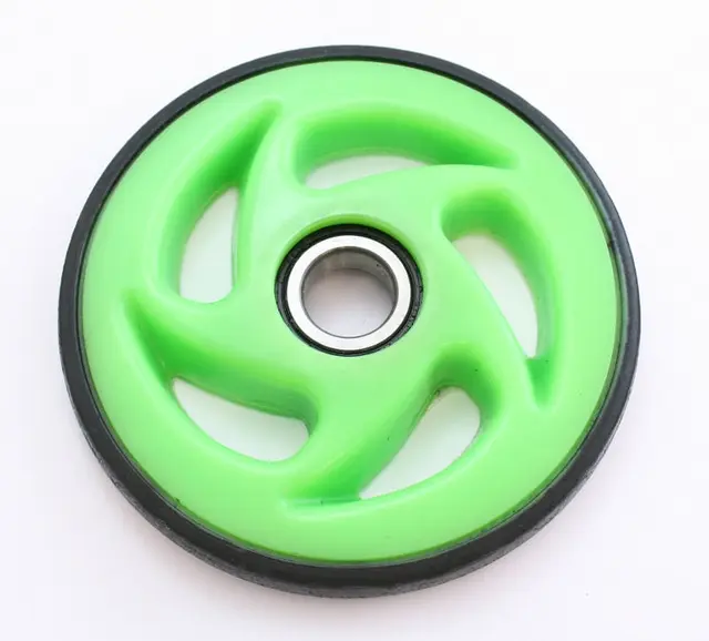 BoggiehjulAC/Polaris - 162mm, Grønn 25mm aksling, leveres med lager 
