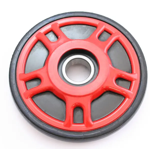 Boggiehjul Arctic Cat - 162mm, Rød 25mm aksling, leveres med lager 