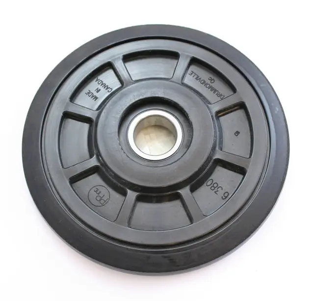 Boggiehjul Polaris - 162mm, Sort 25mm aksling, leveres med lager 