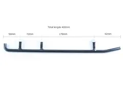 Styreskinne Lynx, Stål - 605348677 Total lengde 400mm, 28mm bolter