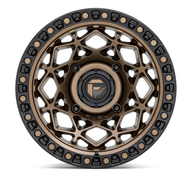 Fuel Unit UTV 15X7 - 4X137, 110.10, +10 Bronse med Sort Matt Ring 
