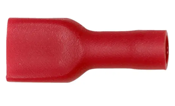 Krympekabelsko, fullt isolert - PVC Kabelsko hun 0,5-1,0 6,3 Rød helisolert 