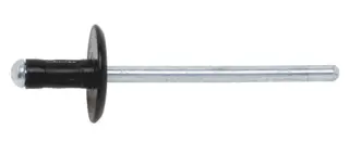 Blindnagle stort flathode 4,8X17 AL/ST (6,5-12)SORT HODE 16