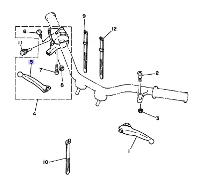 Yamaha Bremsehendel PW50 