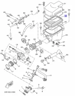 Yamaha Luftfilter MT125/WR125/YFZ125 Yamaha Originaldel