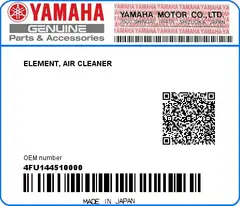 Yamaha Luftfilter TDR125 00-02 Yamaha Originaldel