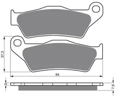 Yamaha Bremseklosser Front TT600 00-04 Yamaha Originaldel