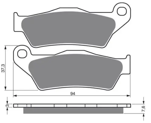 Yamaha Bremseklosser Front TT600 00-04 Yamaha Originaldel 