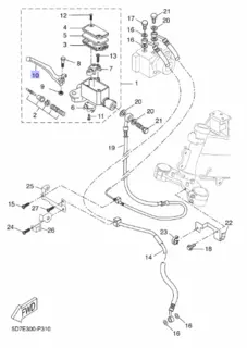 Yamaha Bremsehendel Yamaha YZF-R/WR/MT125