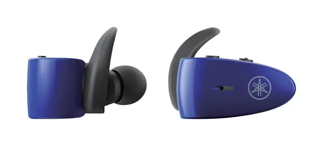 Yamaha TW-ES5A Hodetelefoner - Blå IPX5 vannbestandige sports lydpropper 