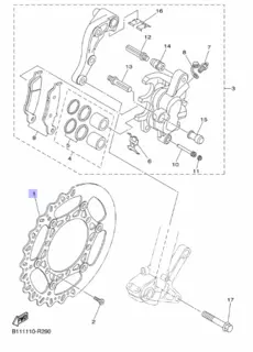 Yamaha Bremseskive Front