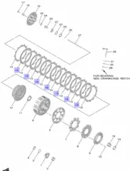YAMAHA PLATE, CLUTCH 2 YZ250F 2019-21