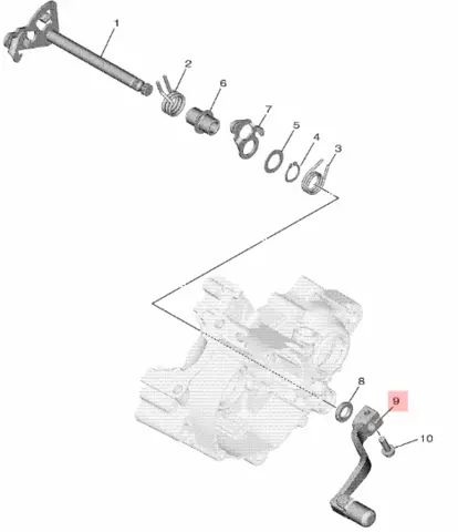 Yamaha SHIFT PEDAL ASSY YZ65 YZ65 2018-20