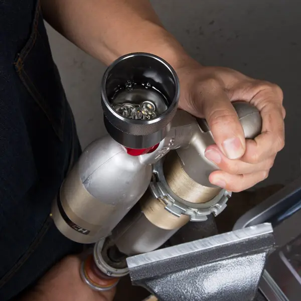 DRC Luftekopp for Bakdemper - SHOWA 1 Blå 