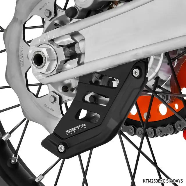 ZETA Skive-Guard Bak, Sort - GG/HQ/KTM 125cc-> 